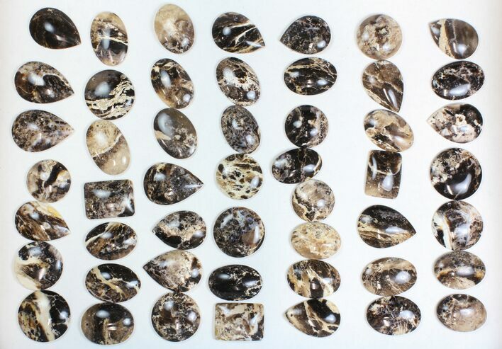 Lot: Polished Madagascar Black Opal Pendants - Pieces #138977